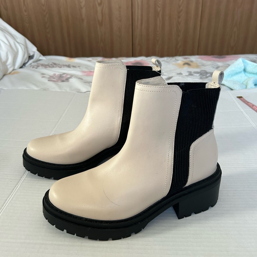 Cream Jaydn Boots by Naturalizer